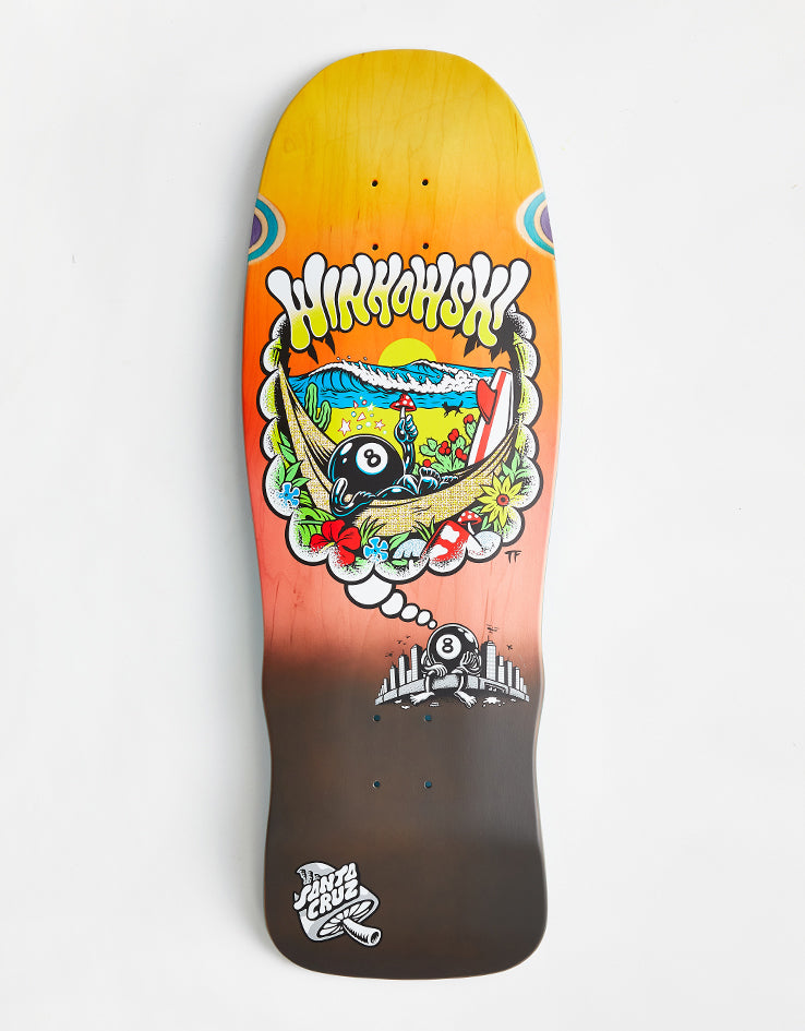 Santa Cruz Winkowski 8Ballr Day Dream Shaped Skateboard Deck - 10.35"