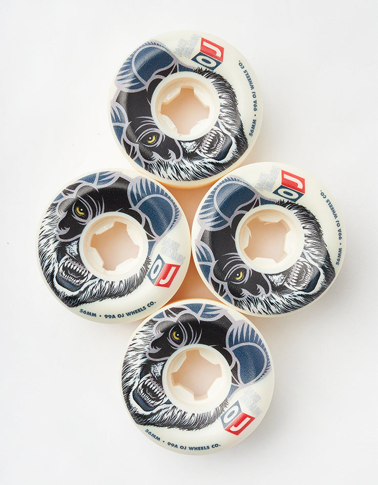 OJ Braun Wolf Elite Hardline 99a Skateboard Wheels - 56mm