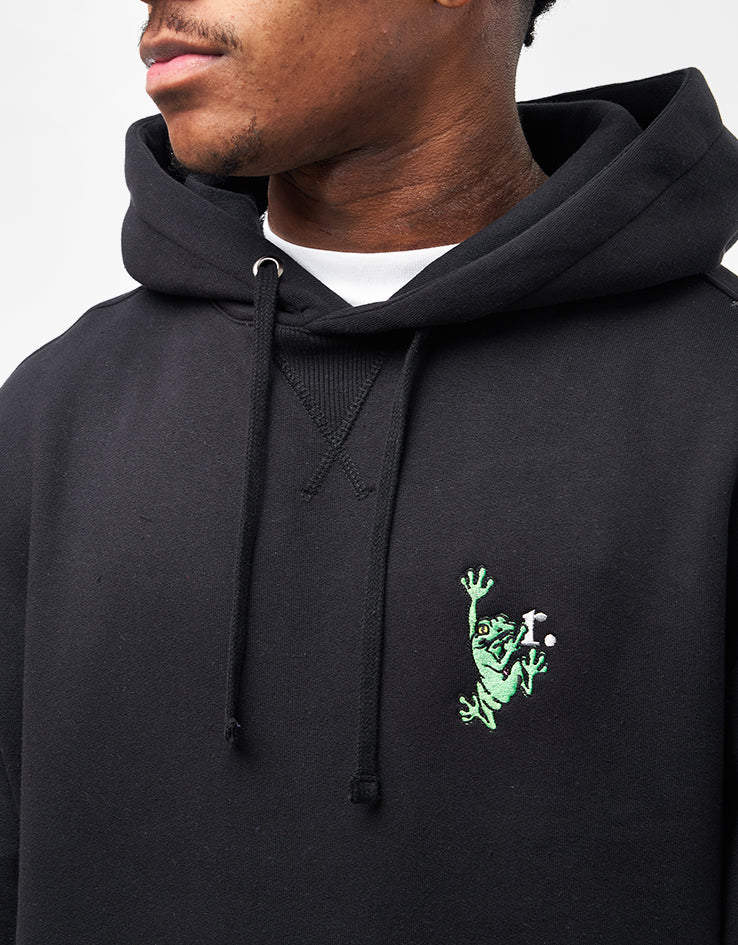 Route One Organic Frog Pullover Hoodie - Black