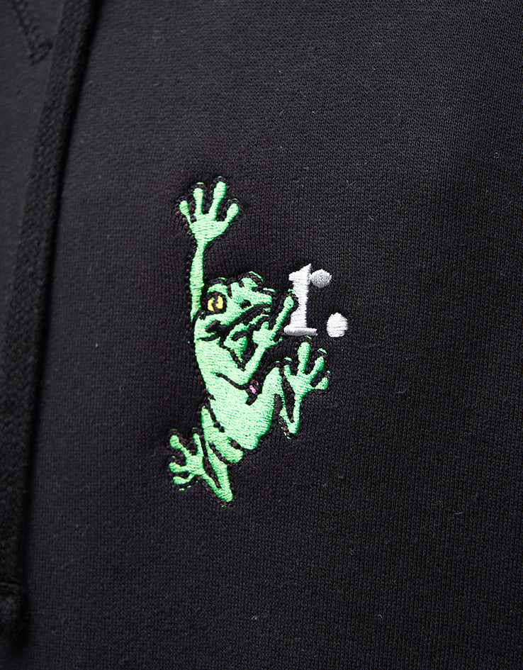 Route One Organic Frog Pullover Hoodie - Black