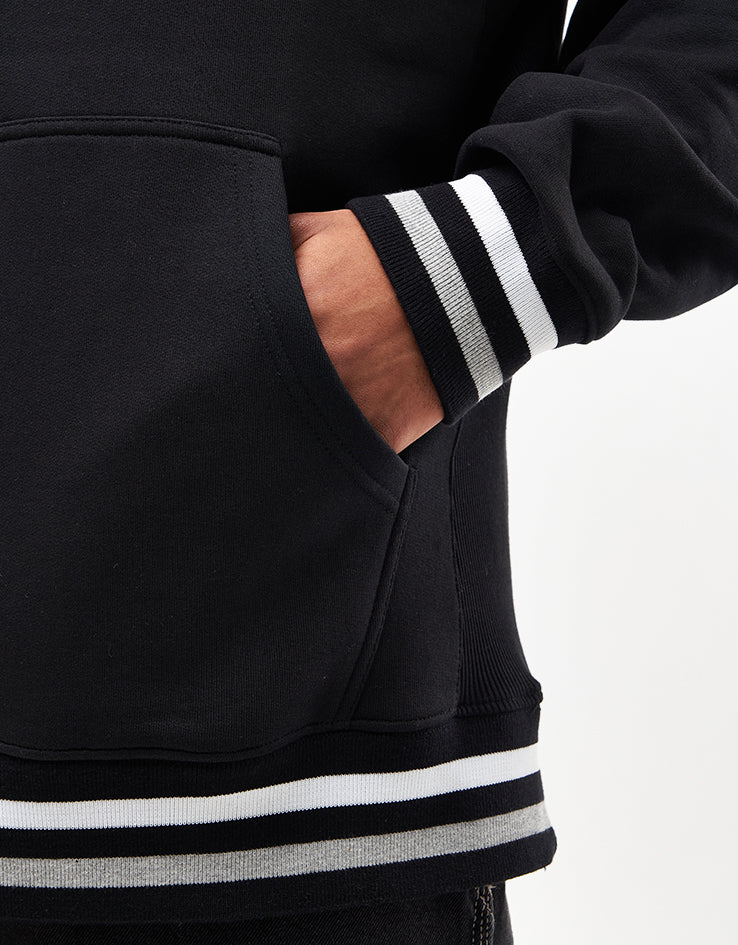 Route One Organic Butterflies Pullover Hoodie - Black