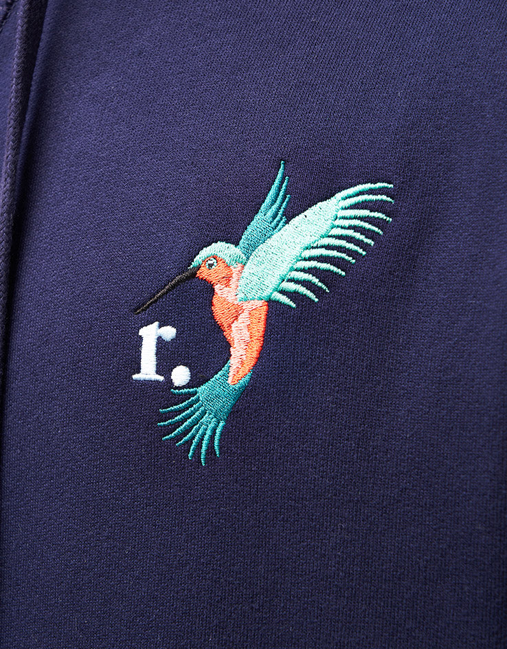 Route One Organic Hummingbird Pullover Hoodie - Eclipse