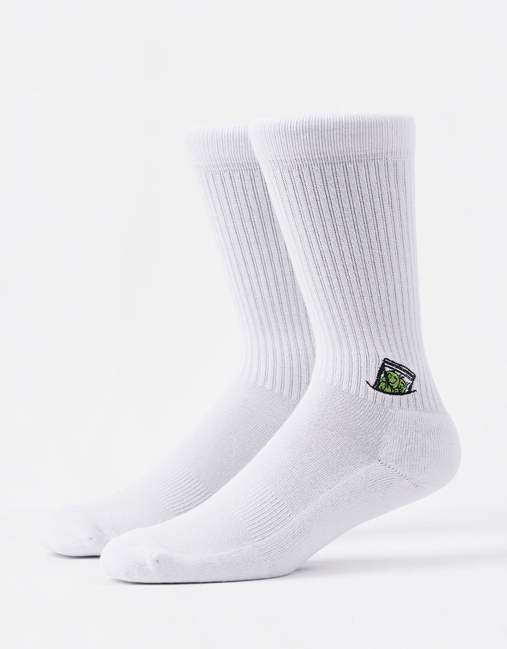 Route One Stash Crew Socks - White