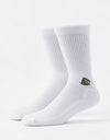 Route One Stash Crew Socks - White