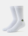 Route One Stash Crew Socks - White
