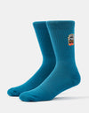 Route One Hella Steez Crew Socks - Teal