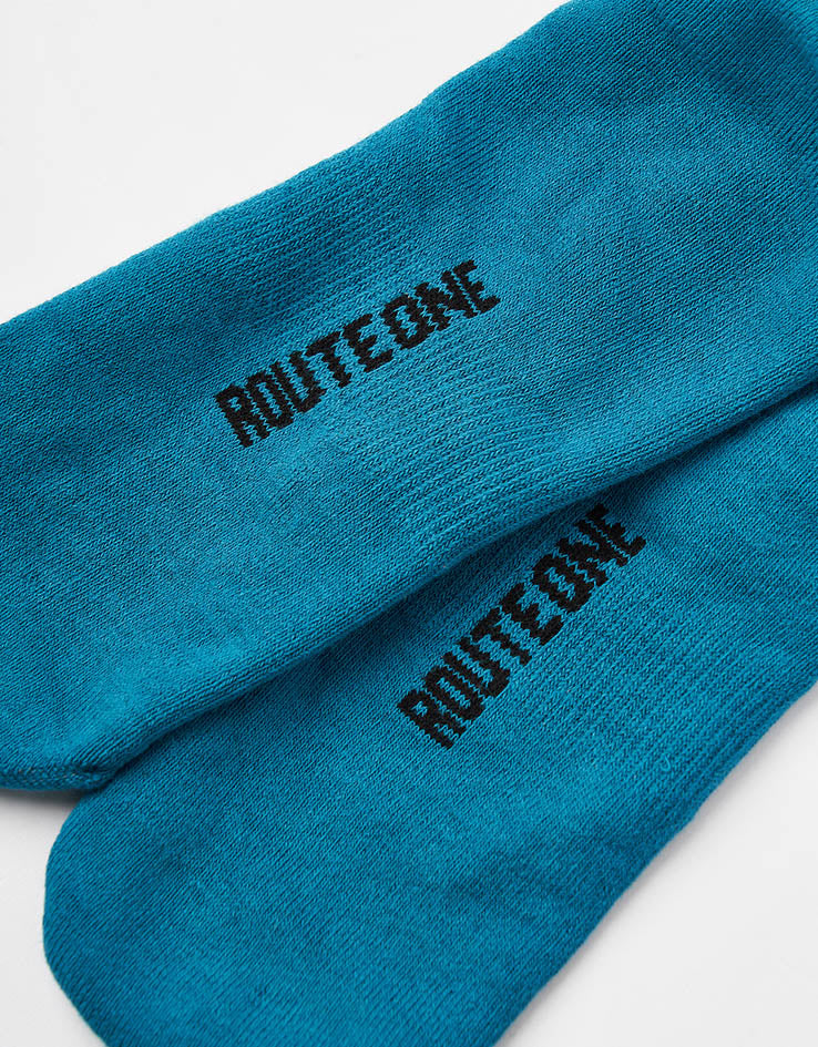 Route One Hella Steez Crew Socks - Teal