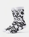 Route One Writers Crew Socks - White