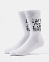 Route One I Can Skate Crew Socks - White