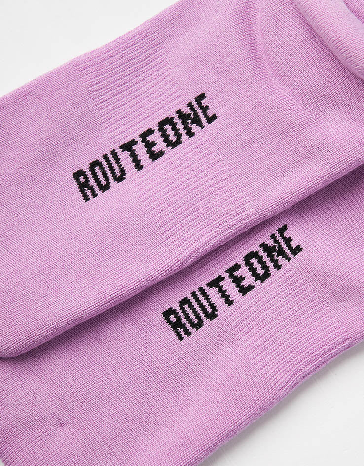 Route One Super Stars Crew Socks - Purple