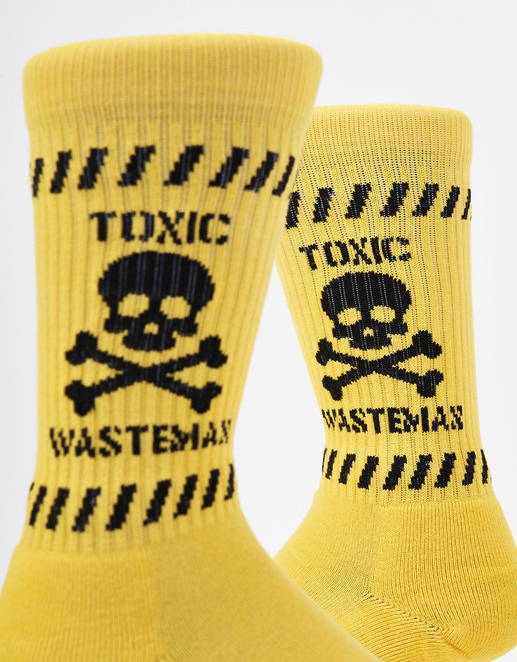 Route One Toxic Wasteman Crew Socks - Yellow