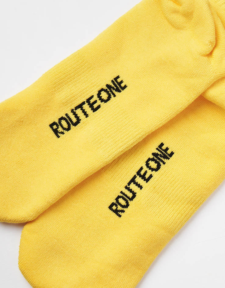 Route One Toxic Wasteman Crew Socks - Yellow