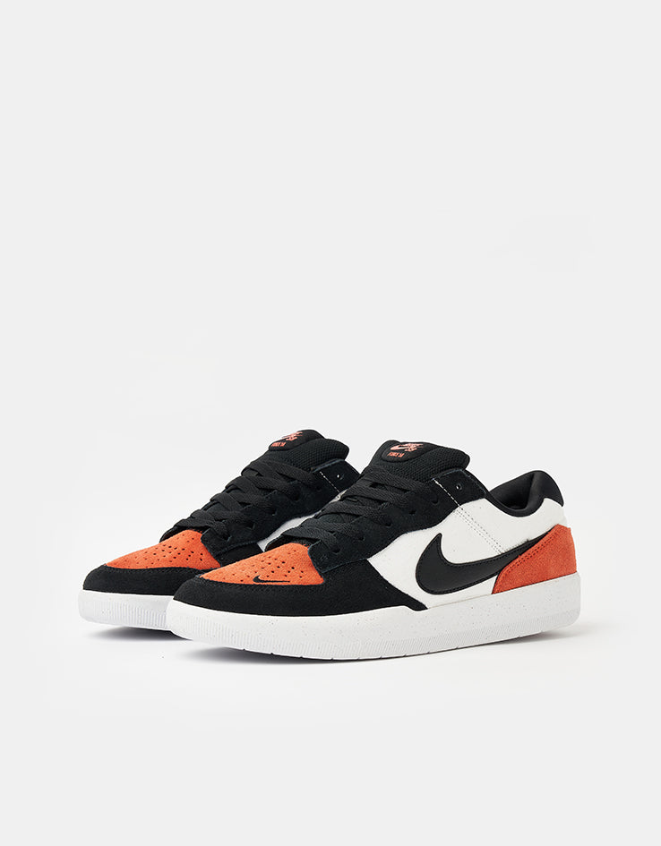 Nike SB Force 58 Skate Shoes - White/Black-Cosmic Clay-White