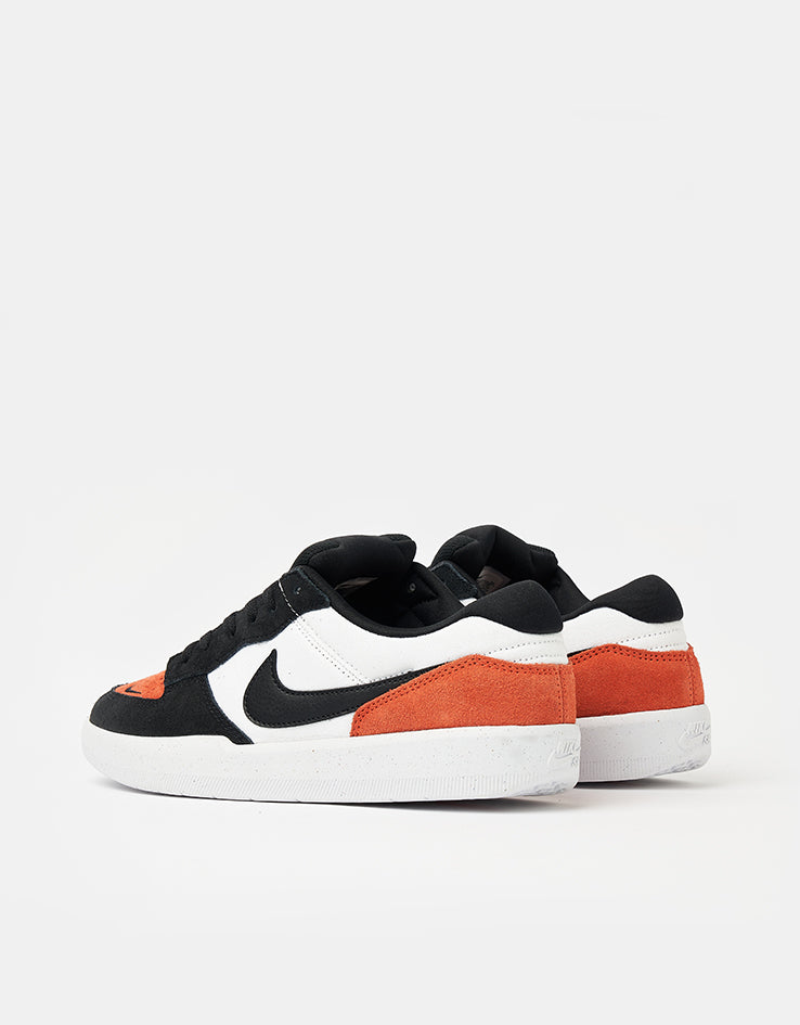 Nike SB Force 58 Skate Shoes - White/Black-Cosmic Clay-White