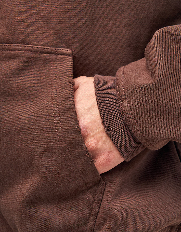 April Stars Zip Hoodie - Brown