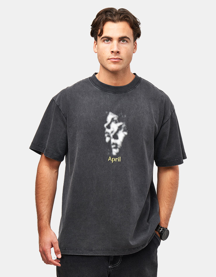 April Two Face T-Shirt - Vintage Black