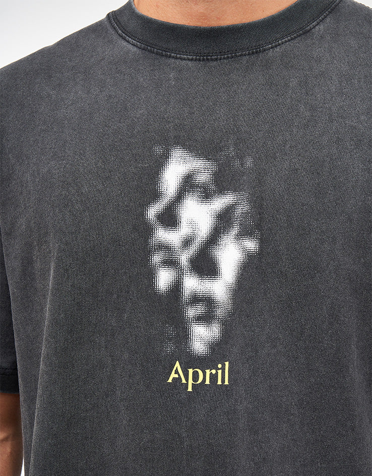 April Two Face T-Shirt - Vintage Black