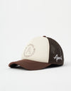 April Full Circle Trucker Cap - Brown