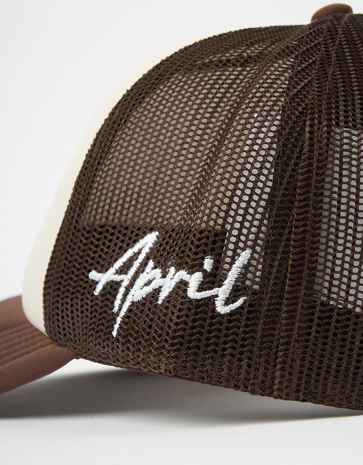 April Full Circle Trucker Cap - Brown