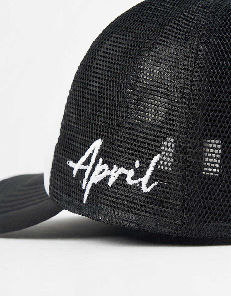 April Full Circle Trucker Cap - Black