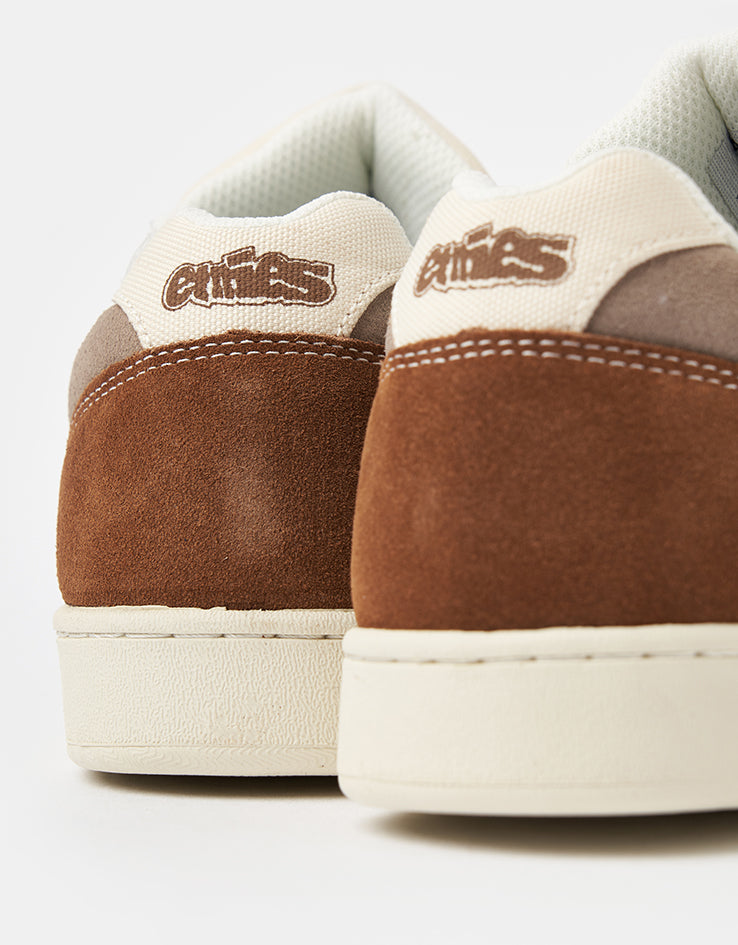 Etnies Snake Skate Shoes - Tan/Brown/Grey
