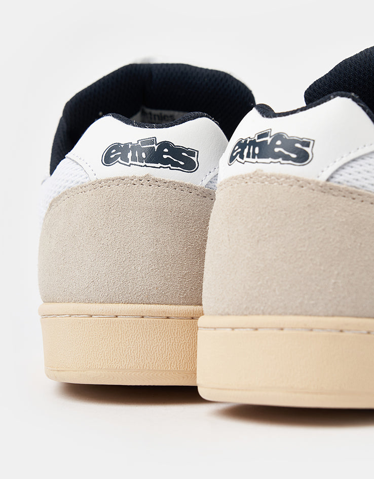 Etnies Snake Skate Shoes - White/Navy