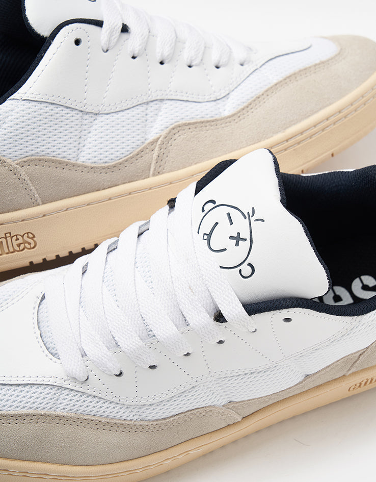 Etnies Snake Skate Shoes - White/Navy