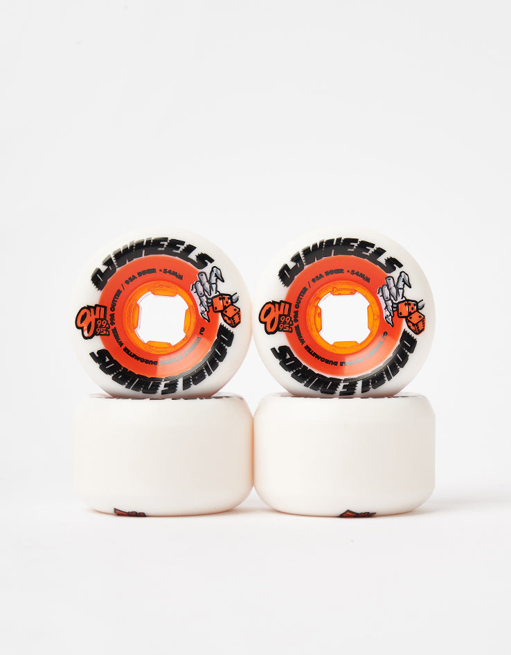 OJ Double Duro Mini Combo 99a/95a Skateboard Wheels - White/Orange-Black - 54mm
