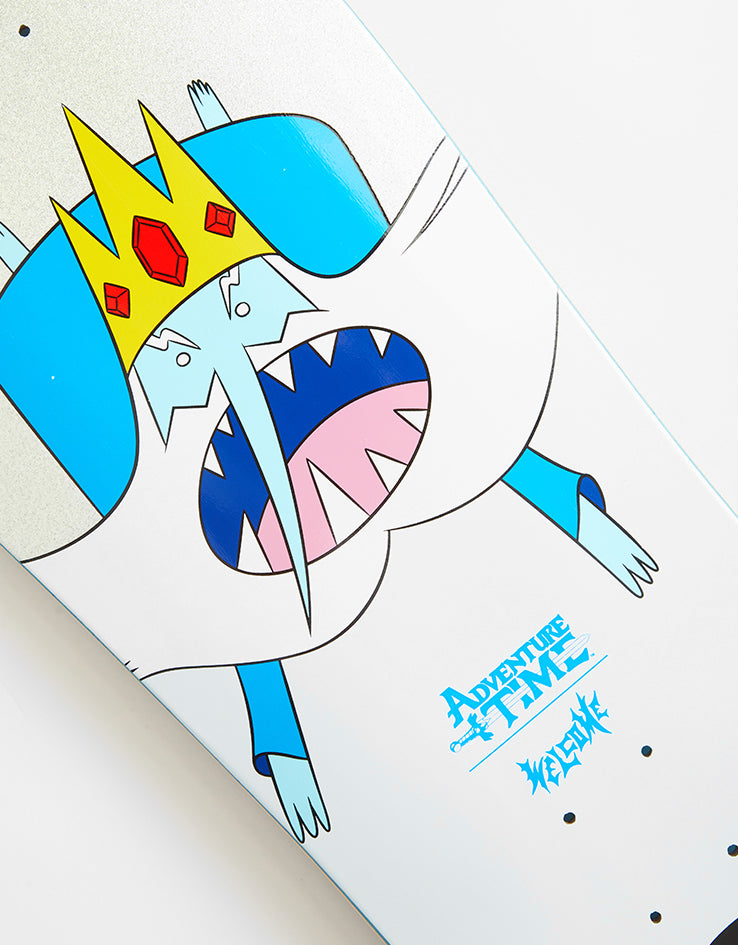Welcome x Adventure Time Ice King on Crossbone Skateboard Deck - 10"