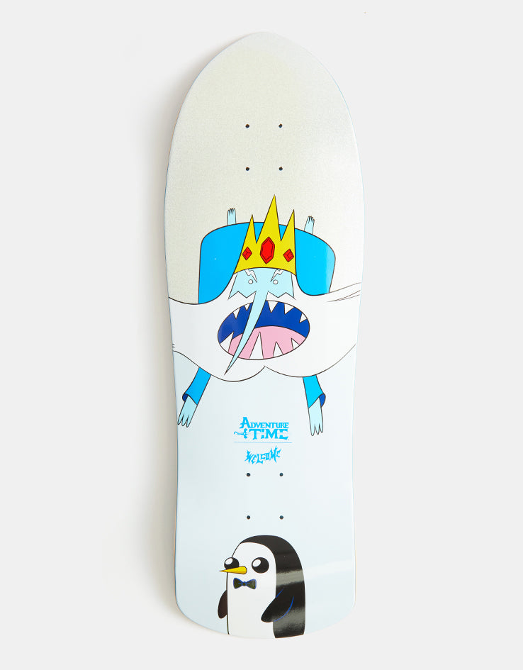 Welcome x Adventure Time Ice King on Crossbone Skateboard Deck - 10"