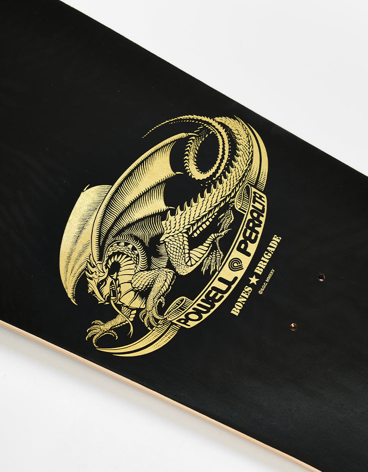 Powell Peralta Mountain Gold Foil Bones Brigade S16 Reissue Skateboard Deck - 9.9"