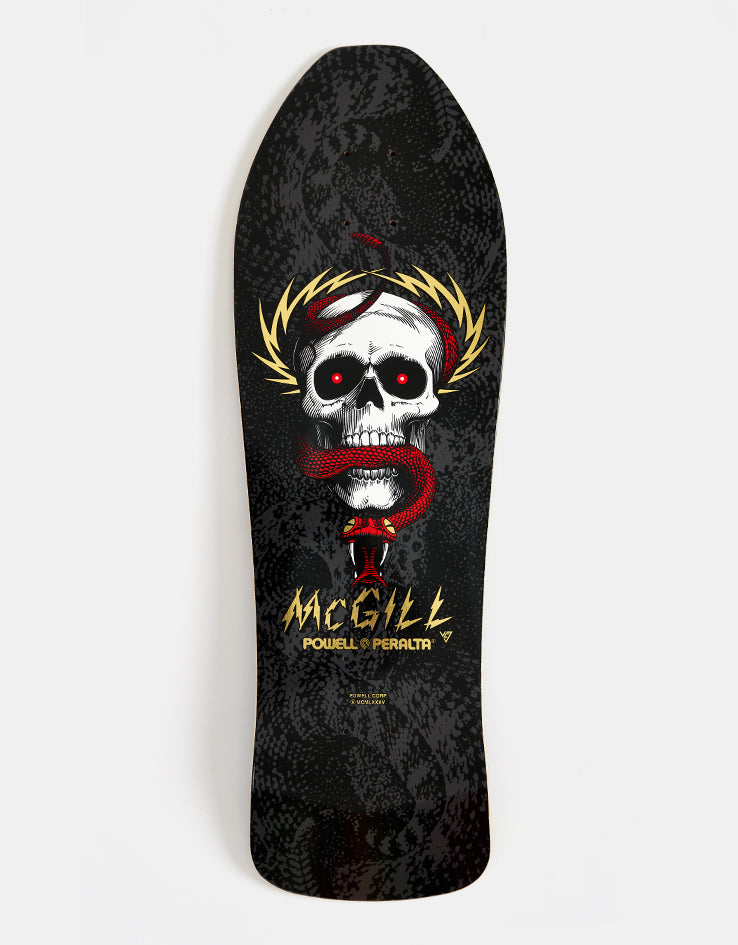 Powell Peralta McGill Gold Foil Bones Brigade S16 Reissue Skateboard Deck - 10"