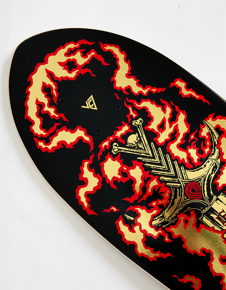 Powell Peralta Guerrero Gold Foil Bones Brigade S16 Reissue Skateboard Deck - 9.75"