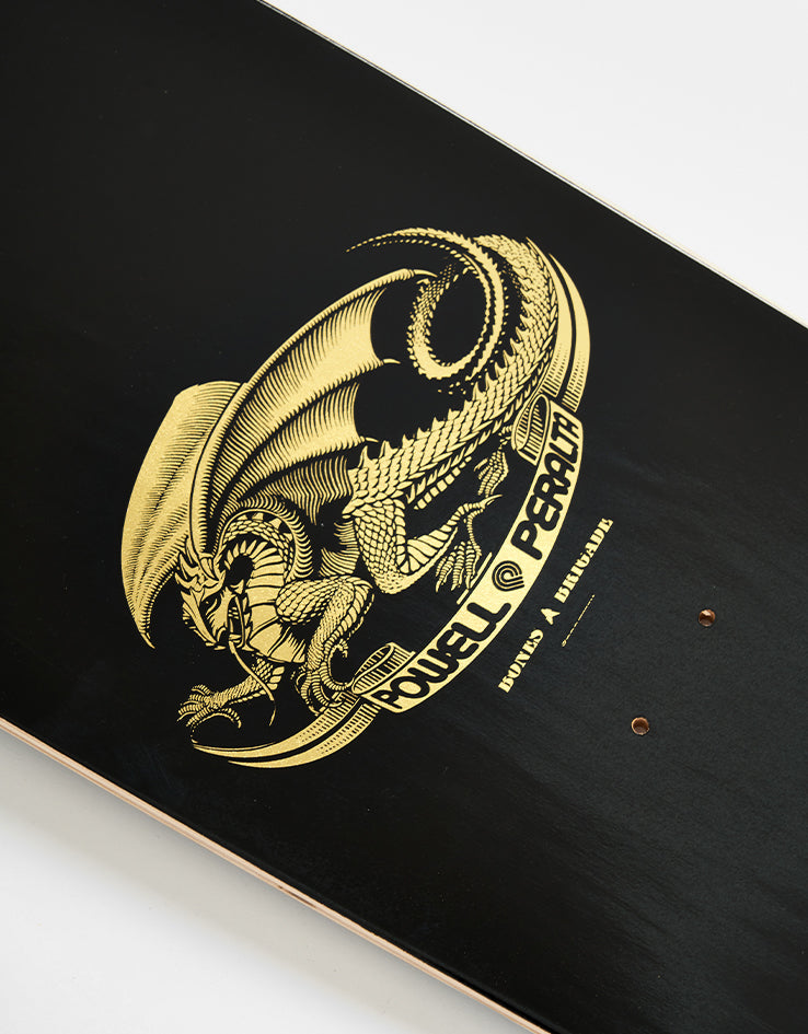 Powell Peralta Hawk Gold Foil Bones Brigade S16 Reissue Skateboard Deck - 10"