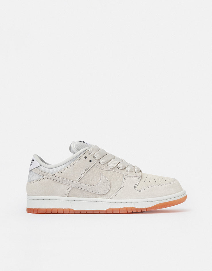 Nike SB Dunk Low Pro B Skate Shoes - Pale Ivory/Pale Ivory-Summit White-Gum