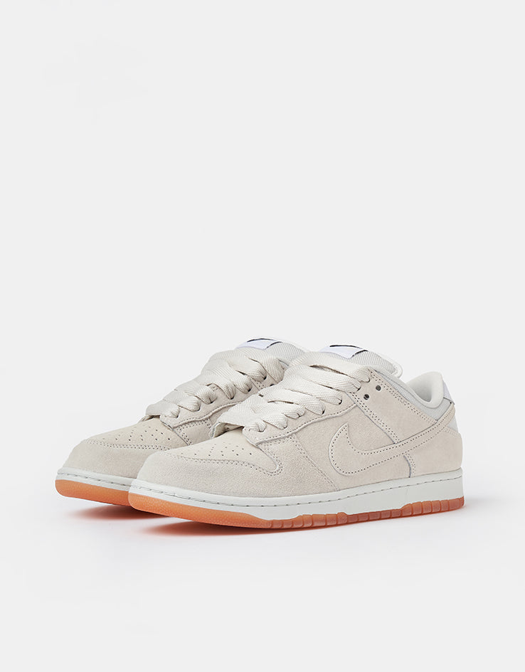 Nike SB Dunk Low Pro B Skate Shoes - Pale Ivory/Pale Ivory-Summit White-Gum