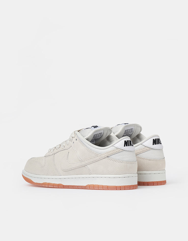 Nike SB Dunk Low Pro B Skate Shoes - Pale Ivory/Pale Ivory-Summit White-Gum