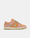 Nike SB Dunk Low Pro Skate Shoes - Red Stardust/Neutral Olive-Monarch
