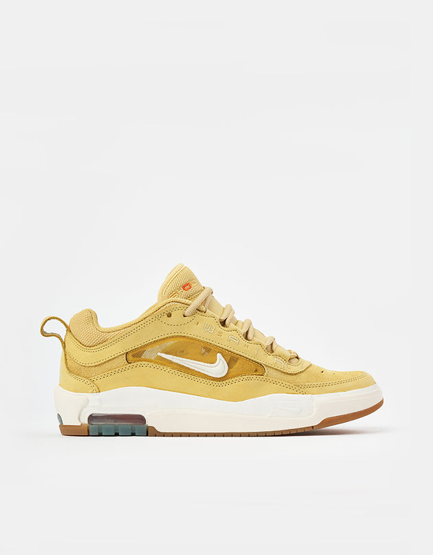 Nike SB Air Max Ishod ISO Skate Shoes - Saturn Gold/Sail-Saturn Gold-Solar
