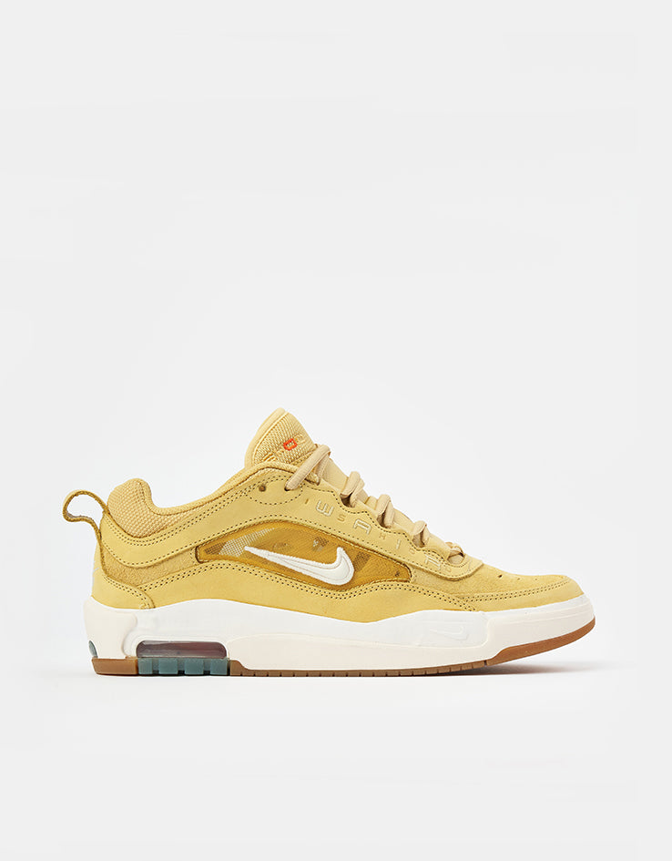 Nike SB Air Max Ishod ISO Skate Shoes - Saturn Gold/Sail-Saturn Gold-Solar