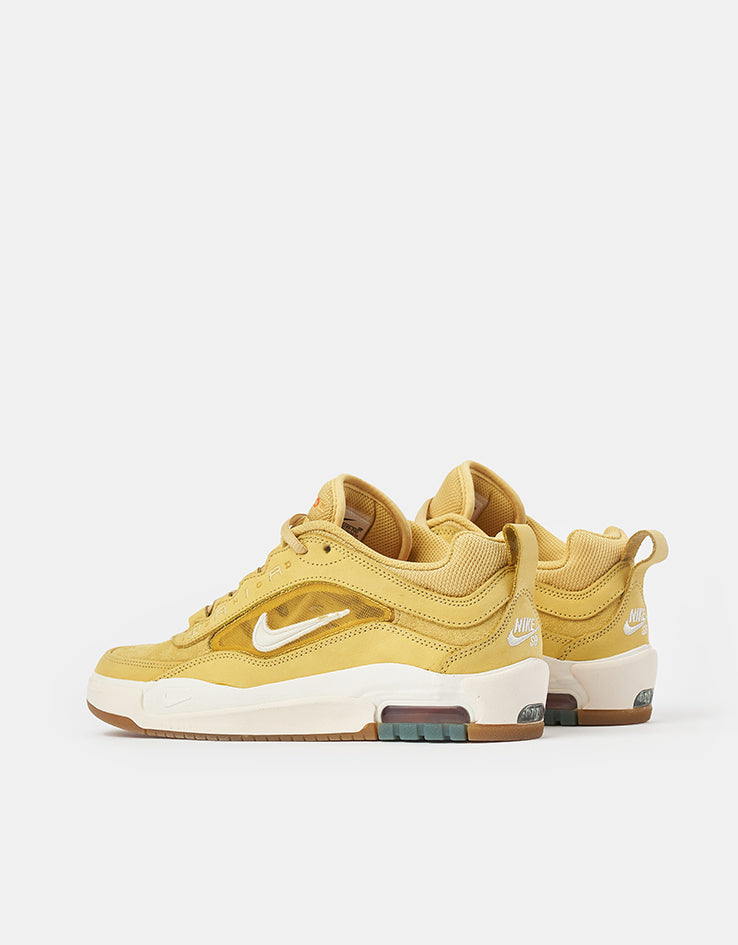 Nike SB Air Max Ishod ISO Skate Shoes - Saturn Gold/Sail-Saturn Gold-Solar