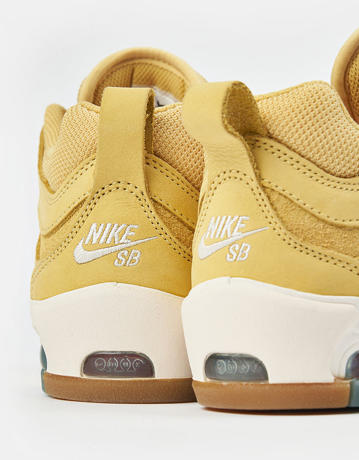 Nike SB Air Max Ishod ISO Skate Shoes - Saturn Gold/Sail-Saturn Gold-Solar
