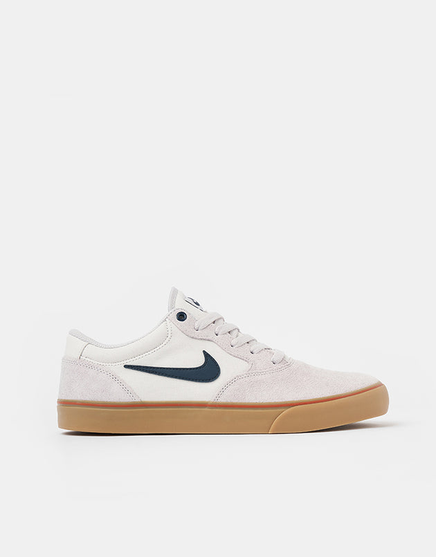 Nike SB Chron 2 Skate Shoes - Vast Grey/Armory Navy-Dark Russet