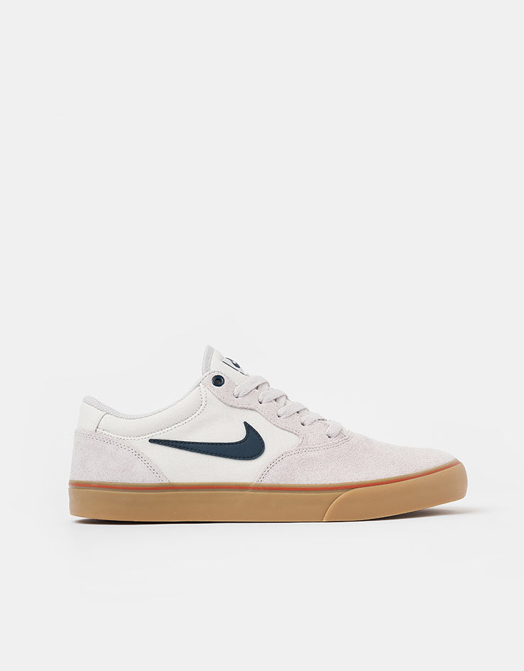 Nike SB Chron 2 Skate Shoes - Vast Grey/Armory Navy-Dark Russet