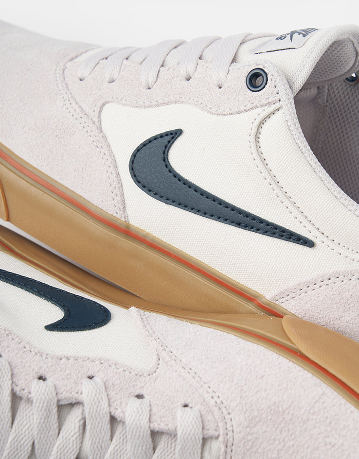 Nike SB Chron 2 Skate Shoes - Vast Grey/Armory Navy-Dark Russet