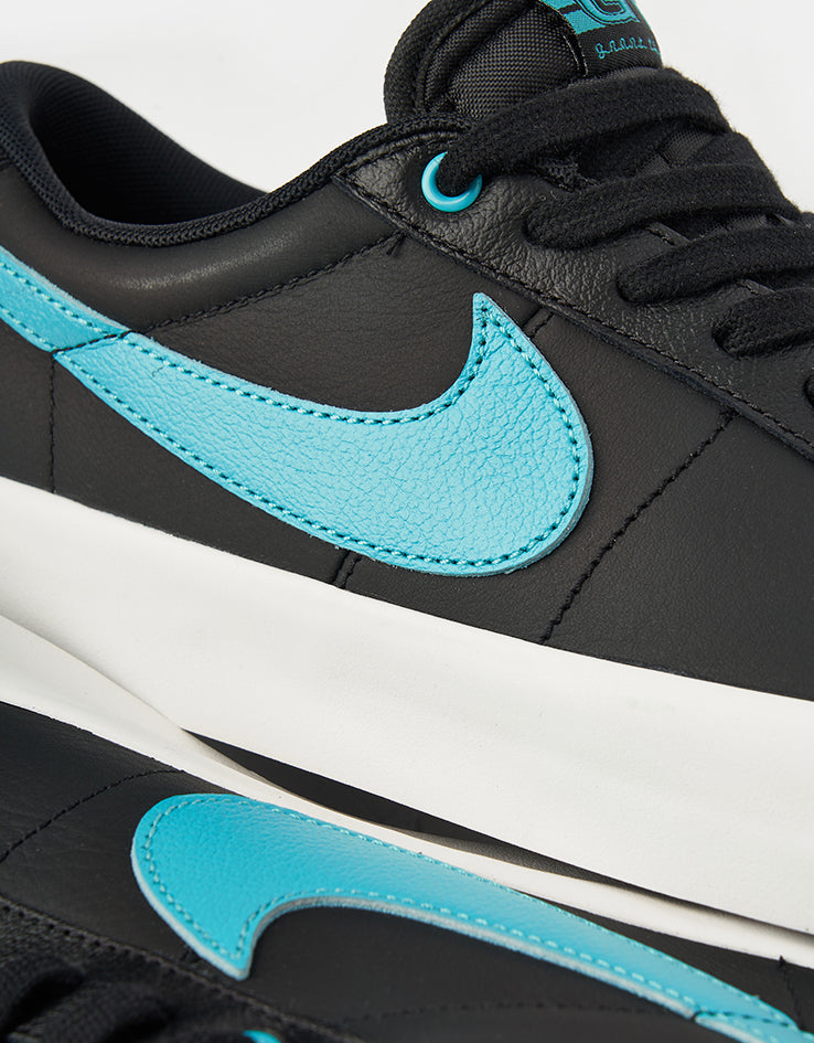Nike SB Blazer Low Pro GT Skate Shoes - Black/Dusty Cactus-Black-Summit White