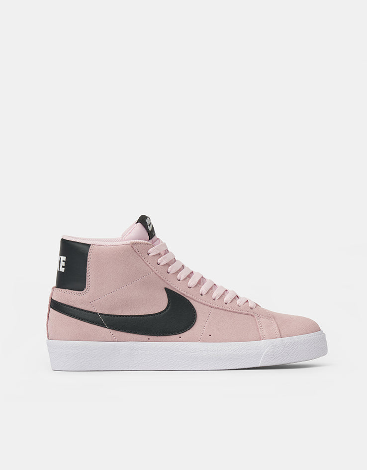 Nike SB Zoom Blazer Mid Skate Shoes - Pink Foam/Anthracite-White-Gum Yellow