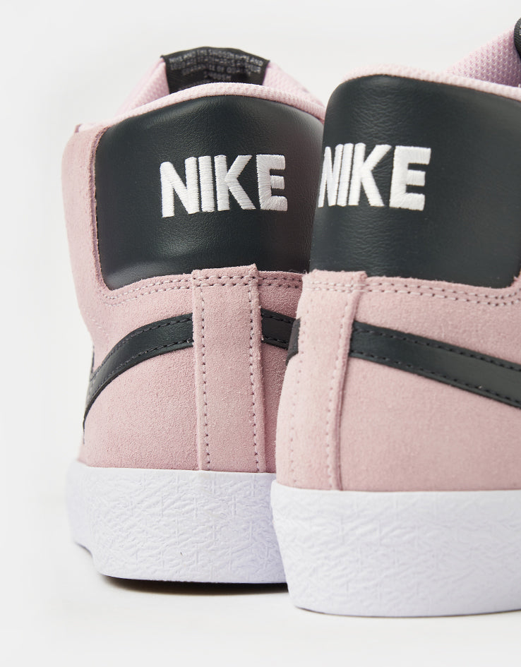 Nike SB Zoom Blazer Mid Skate Shoes - Pink Foam/Anthracite-White-Gum Yellow