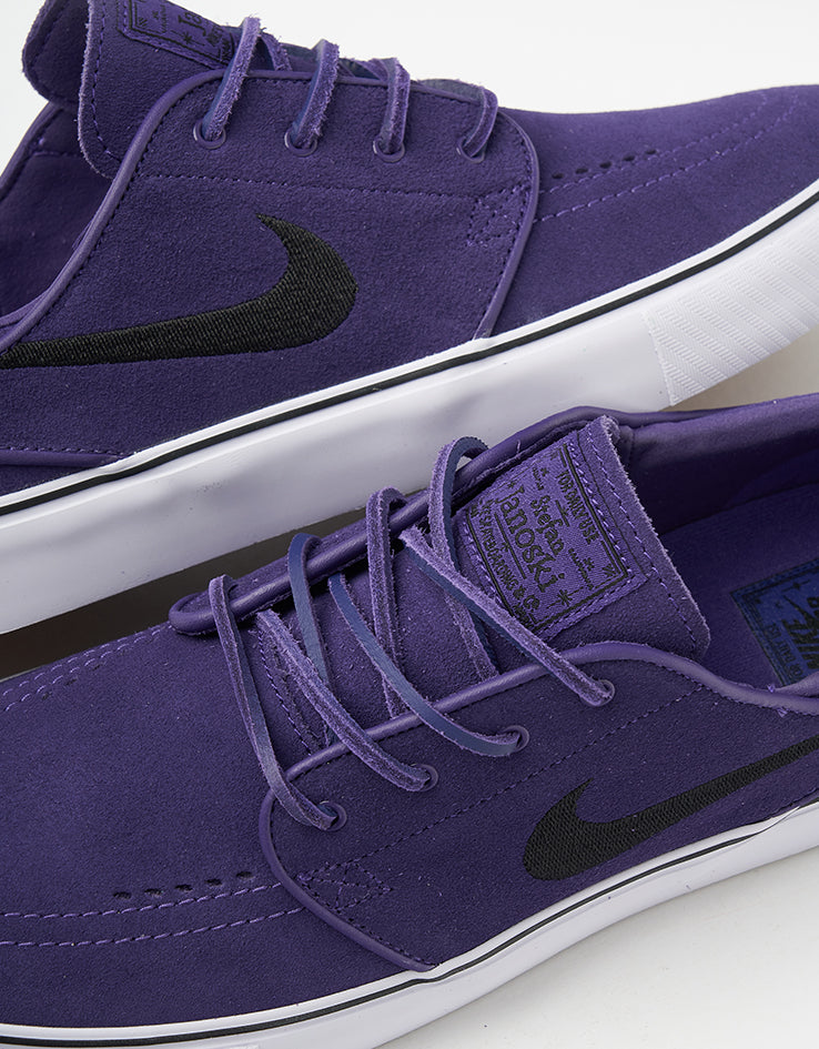 Nike SB Zoom Janoski OG+ Skate Shoes - Court Purple/Black-Court Purple-White