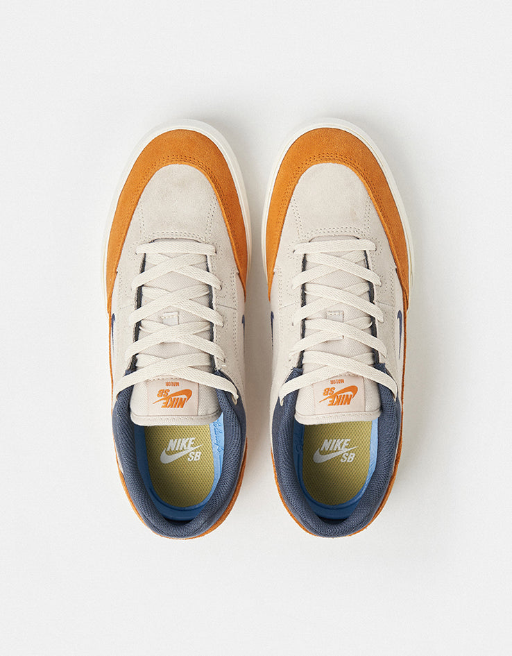 Nike SB Malor Skate Shoes - Lt Orewood Brn/Thunder Blue-Monarch-Sail